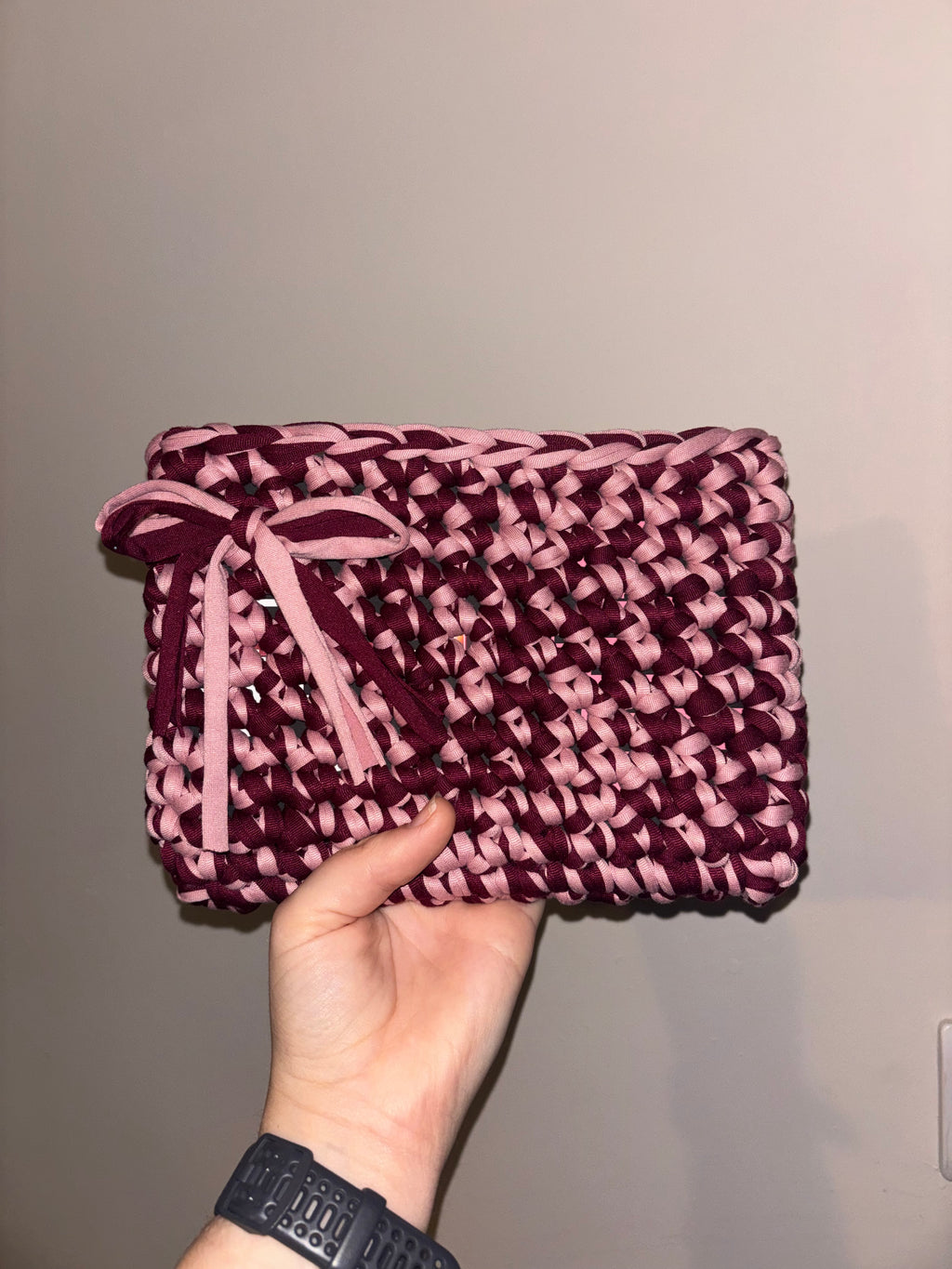 Pink toned kindle or book sleeve