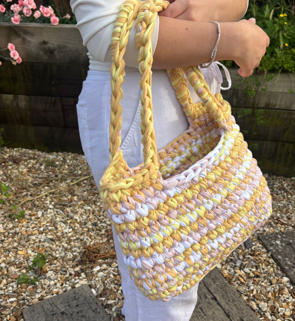 Pastel sunrise tote bag