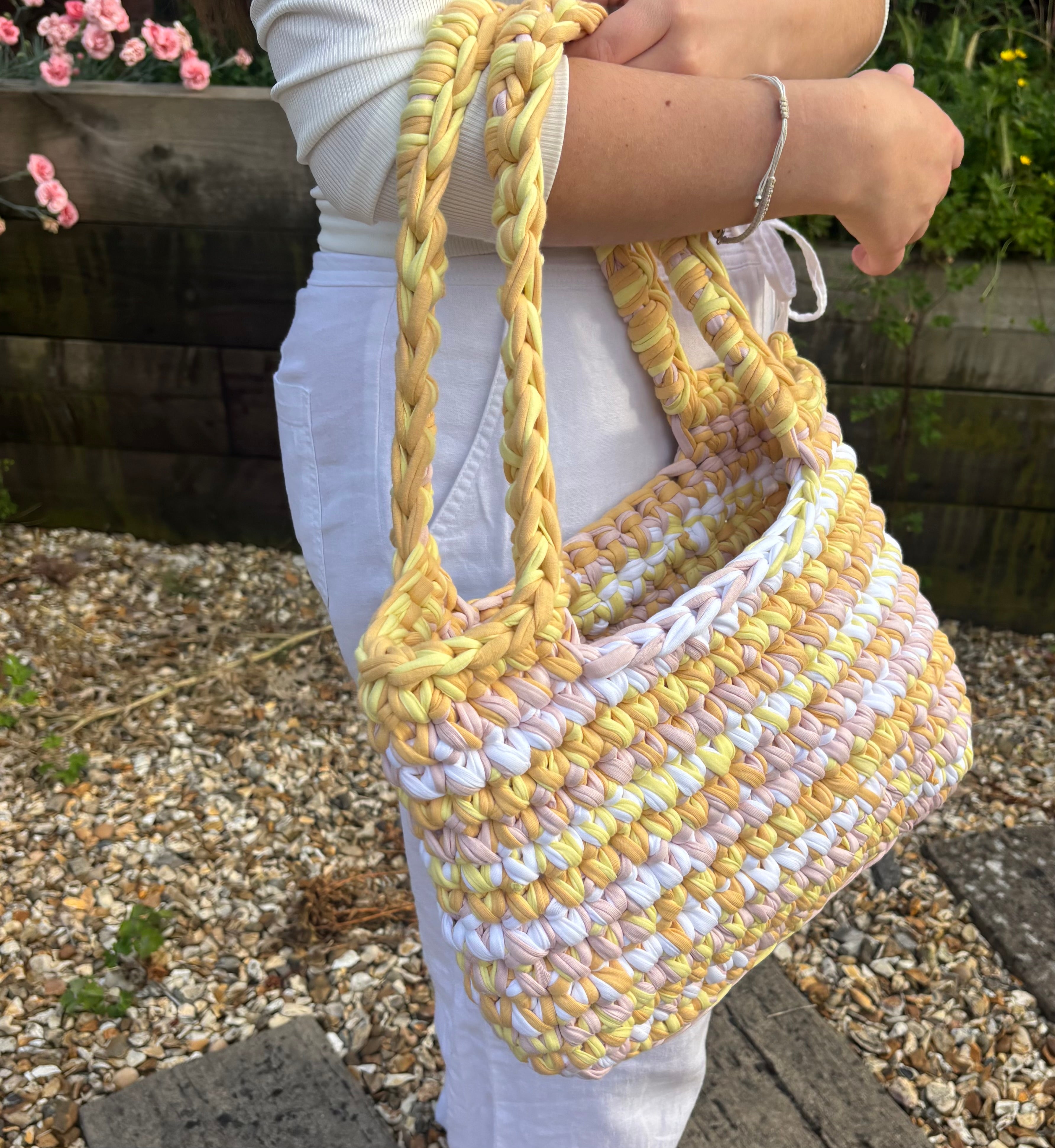 Pastel sunrise tote bag