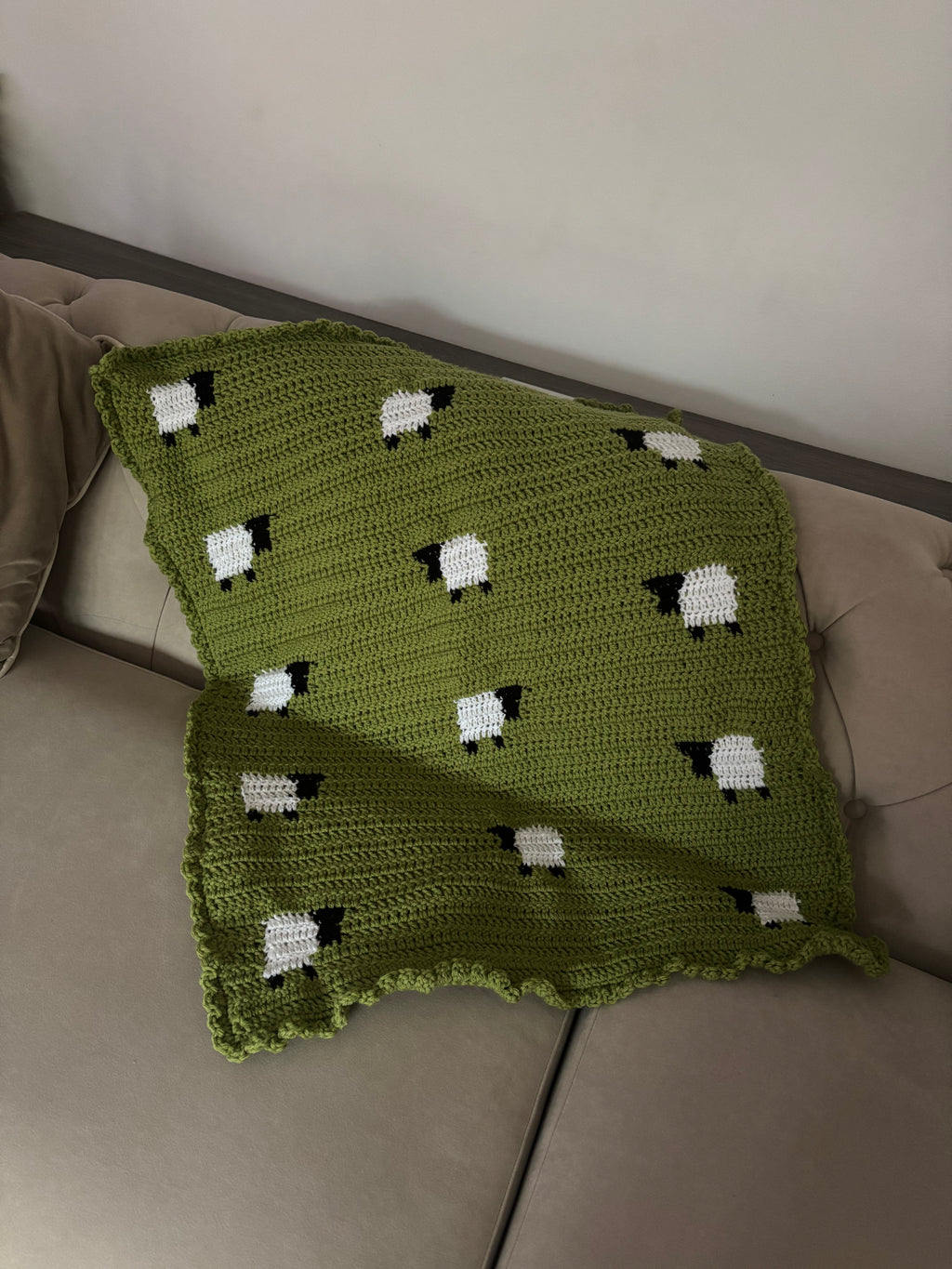 The little flock baby blanket